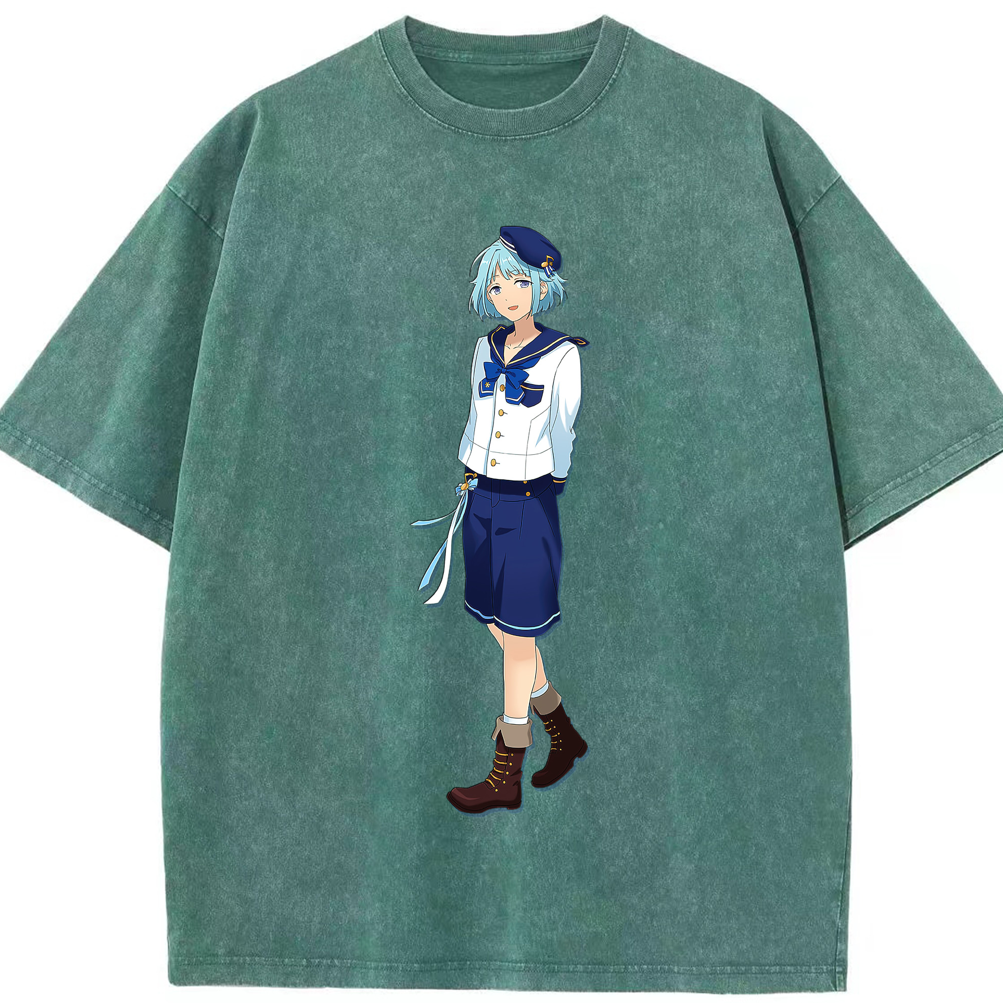 （画像用） あんさんぶるスターズ! Ensemble Stars 綿100% ヴィンテージ風 半袖Tシャツ（フロントプリント）